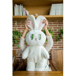 Sac à dos peluche lapin blanc- lapinfoufou