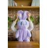 Sac à dos peluche lapin violet- lapinfoufou