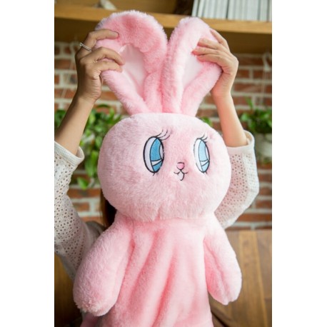 Sac à dos peluche lapin rose - lapinfoufou