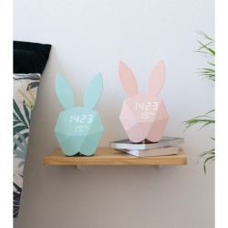 reveil lapin rose