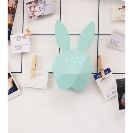 reveil lapin rose