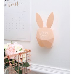 reveil lapin rose