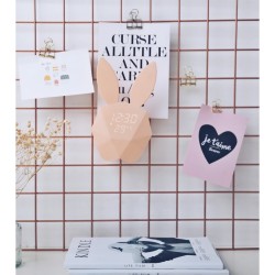 reveil lapin rose