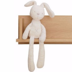 peluche lapin blanc - doudou lapin blanc